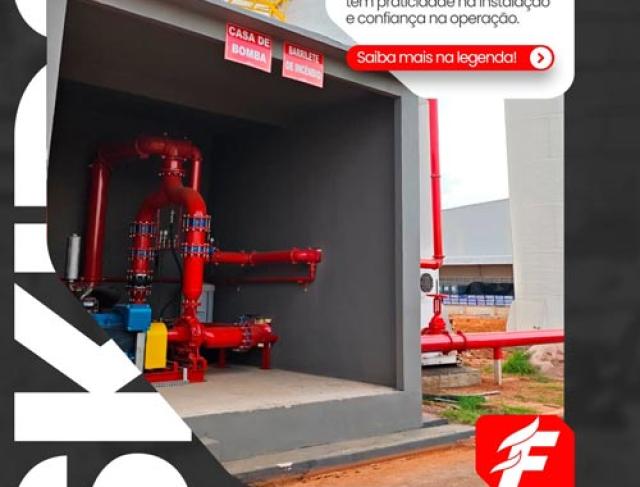 Sistemas de skids de prevenção a incêndio da Pré-Fire